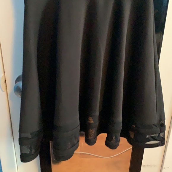 Arden B. Black sleeveless dress with mesh trim - Picture 3 of 3